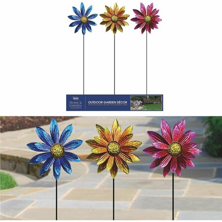 ALPINE Floral Wind Spin Stake LJJ1144A